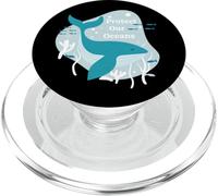 Salvar el océano Mantenga el mar libre de plástico - Orca Whale Lover PopSockets PopGrip para MagSafe