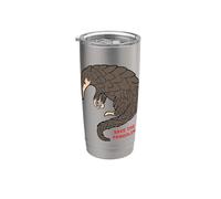 Salvar el pangolín Vaso térmico de acero inoxidable de doble pared