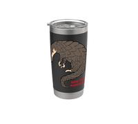 Salvar el pangolín Vaso térmico de acero inoxidable de doble pared
