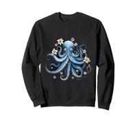 salvar Kraken pulpo azul calamar mar vivo salvar océano tierra día Sudadera
