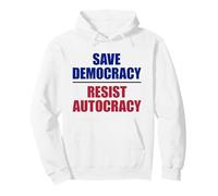 Salvar la Democracia resiste la autocracia - Anti Trump Sudadera con Capucha