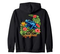 Salvar la Rana Azul de la Selva Sudadera con Capucha