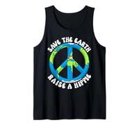 Salvar La Tierra Levanta Un Hippie Camiseta sin Mangas