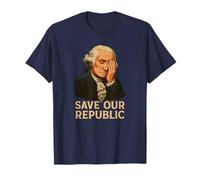 Salvar nuestra república Protesta contra George Washington Facepalm Camiseta