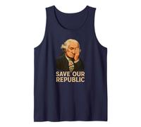 Salvar nuestra república Protesta contra George Washington Facepalm Camiseta sin Mangas