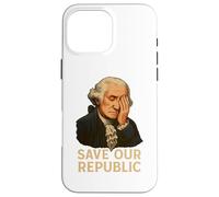 Salvar nuestra república Protesta contra George Washington Facepalm Carcasa para iPhone 16 Pro Max