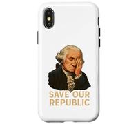 Salvar nuestra república Protesta contra George Washington Facepalm Carcasa para iPhone X/XS