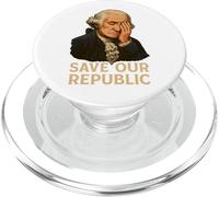 Salvar nuestra república Protesta contra George Washington Facepalm PopSockets PopGrip para MagSafe