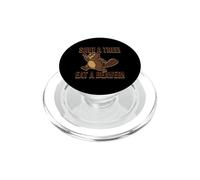 Salvar un árbol Come un Castor Divertido Amante de los Animales PopSockets PopGrip para MagSafe