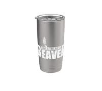 Salvar un árbol Come un castor roedor ecológico Vaso térmico de acero inoxidable de doble pared