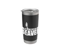 Salvar un árbol Come un castor roedor ecológico Vaso térmico de acero inoxidable de doble pared