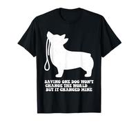 Salvar un Perro no cambiará el Mundo Adopción de Mascotas Animal Camiseta