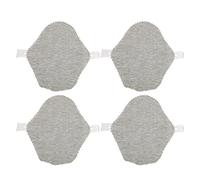 Salvaslip de Tela de Grafeno, 4 Piezas, Transpirables, a Prueba de Fugas, Lavables, Reutilizables, Salvaslip de Tela, Almohadillas Sanitarias de Grafeno para Mujer (M)