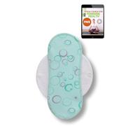 Salvaslip reutilizable en algodón orgánico para flujo blanco (S, 1 ud); HECHO EN LA UE, lavable a alta T°, 100% transpirable, salvaslip de tela cómoda, sin olores, protección femenina diaria (sin PUL)