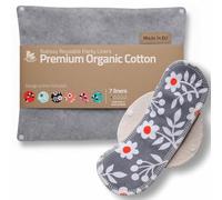 Salvaslip reutilizables en algodón orgánico para flujo blanco (M, 7 uds.); HECHOS EN LA UE, lavables a alta T°, 100% transpirables y suaves, salvaslip tela cómoda, protección femenina diaria (sin PUL)