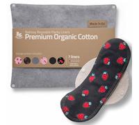 Salvaslip reutilizables en algodón orgánico para flujo blanco (M, 7 uds.); HECHOS EN LA UE, lavables a alta T°, 100% transpirables y suaves, salvaslip tela cómoda, protección femenina diaria (sin PUL)