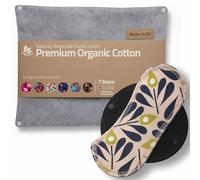 Salvaslip reutilizables en algodón orgánico para flujo blanco (S, 7 uds.); HECHOS EN LA UE, lavables a alta T°, 100% transpirables y suaves, salvaslip tela cómoda, protección femenina diaria (sin PUL)