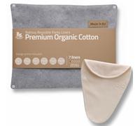 Salvaslip reutilizables en algodón orgánico para flujo blanco (TANGA, 7 uds.); HECHOS EN LA UE, lavables a alta T°, 100% transpirables y suaves, salvaslip de tela, protección femenina diaria (sin PUL)