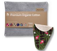 Salvaslip reutilizables en algodón orgánico para flujo blanco (TANGA, 7 uds.); HECHOS EN LA UE, lavables a alta T°, 100% transpirables y suaves, salvaslip de tela, protección femenina diaria (sin PUL)