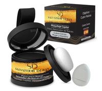 Salvathor Duran Retocador de Raíces en Polvo - Cubre Canas y Retoca Raíces Mujer y Hombre - Corrector Capilar y Maquillaje Capilar Resistente al Agua para cubrir raíces, - 4 g (Negro)