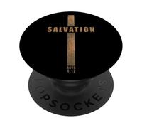 Salvation - Acts 4:12 No Other Name Cross of Jesus Christ PopSockets PopGrip Adhesivo