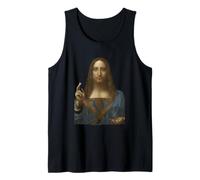 Salvator Mundi de Leonardo da Vinci (1500) Camiseta sin Mangas