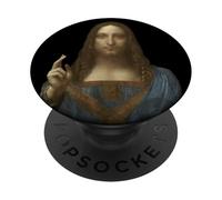 Salvator Mundi de Leonardo da Vinci (1500) PopSockets PopGrip Adhesivo