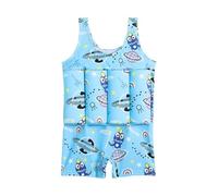 Salvavidas Bebe - Maillot De Bain Pour Enfants Style Robe Pour Filles Pour Tout-Petits Pour L'Été La Piscine La Plage Les Jeux D'Eau Avec Flotteur (Sky Blue 4-5 Years)