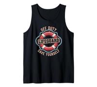 Salvavidas sarcástico fuera de servicio salvate a ti mismo Besties Vacay Camiseta sin Mangas