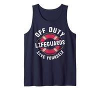 Salvavidas sarcásticos Off Duty Save Yourself All Girls Vacay Camiseta sin Mangas