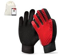 Salvayro®️ Guante Quitapelos para Gatos y Perros de Silicona + Bolsa de Almacenamiento + Guía Digital con Informacion | Manopla de Aseo, Limpia y Baña a Tus Mascotas de Pelo Largo y Corto.