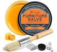 Salve de muebles para cuero y madera, kit de reparación de muebles con cepillo, restauración, protección, pulido para cuero, vinilo y madera, acondicionamiento profundo para sofás, mesas, cuidado