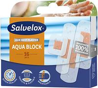 Salvelox ® | Aqua Block 16 | Apósitos transpirables y 100% resistentes al agua que permiten que la piel respire, se acelera la curación y se reduzca el riesgo de cicatrices | 16 Unidades