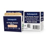Salvequick ® | Apósitos plásticos | Fáciles de aplicar, flexibles y sencillos de usar | Apósitos testados para alergias | 270 apósitos por caja