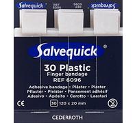Salvequick Cederroth Salve rápido no estéril plástico dedo yeso, 6 x recambio, 180-count