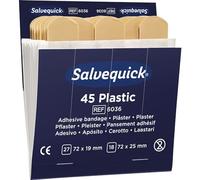 Salvequick - Tiritas impermeables para dispensador de tiritas (6 x 45 unidades)
