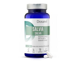 Salvia Drasanvi 350 mg | Extracto Seco Concentrado 5:1 de Salvia officinalis | Equivale a 1.750 mg de Planta | 30 Cápsulas Vegetales | Titulado en Ácido Rosmarínico | Vegano | Sin Gluten