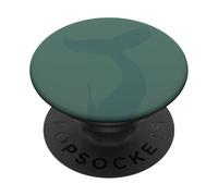 Salvia Verde Ballena Aleta Orcas Rescate Orca Mar Animal Ballena PopSockets PopGrip Adhesivo