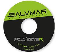 SALVIMAR Poliéster, Cuerda Unisex para Adulto, Color Negro y Verde, 50 m