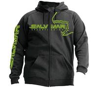 Salvimar Felpa Zip Sudadera con Capucha, Negro, M para Hombre