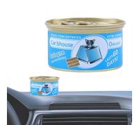 Salyeeluly Ambientador de aire automático, lata de gel ambientador de aire para coche | Fragancia de bálsamo sólido para coche - Eliminador de olores de camiones, fragancia duradera para baño, Hotel,