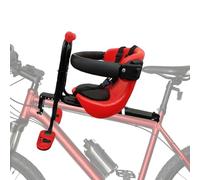 Salyeeluly Asiento de bicicleta infantil montado en la parte delantera | Silla portadora de niños | Asiento seguro para bicicletas para niños con pedales de pie | Asiento para niños de 8 meses a 4