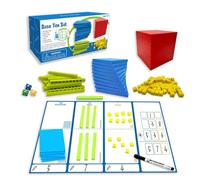 Salyeeluly Base Diez Bloques, Base Diez Bloques para matemáticas,Manipulativos bloquea el Juego de Juguetes matemáticos - Decenas Cientos de Miles de Bloques contando, Juguetes educativos para la