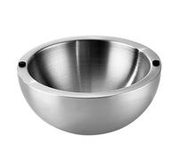 Salyeeluly Bol Enfriador Para Salsas,Cuenco De Acero Inoxidable Para Ensaladas Frías | Recipiente Aislado Para Salsas Calientes Ensalada Guacamole Frutas Mariscos Buffet Fiestas