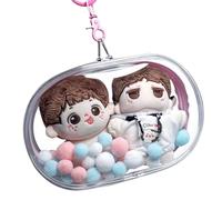 Salyeeluly Bolsa de Almacenamiento Transparente para muñecas,Bolsa de Transporte para muñecas Transparente | Vitrina de muñecas para coleccionistas,Bolsa pequeña para muñecas, Estuche de Transporte,