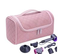 Salyeeluly Bolsa De Viaje para El Cabello,Bolsa para Secador De Pelo | Estuche de Viaje para secador de Pelo con Bolsa para rizador con Gancho,Bolsas portátiles para el Cabello, Neceser, Organizador