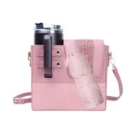 Salyeeluly Bolsa para botella de agua, soporte para botella - Bolsa de transporte portátil, soporte de bolsa de bandolera, soporte ajustable para botella para senderismo, Pink, Refer to description,