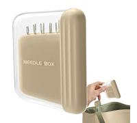 Salyeeluly Soporte magnético para agujas, caja de almacenamiento de agujas para alfileres, caja de almacenamiento de agujas de bordado, estuche organizador de agujas de coser para el hogar,