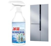 Salyeeluly Spray descongelante para refrigerador, 500 ml, descongelador, solución limpiadora de refrigerador, descalcificador líquido de grado alimenticio, eficaz y seguro para mejorar la