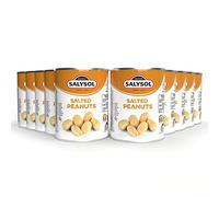 SALYSOL | Cacahuetes Salados 10x50 gramos. Aperitivos salados envasados al vacío. Snacks de calidad fritos. Frutos secos para tomar en cualquier momento.